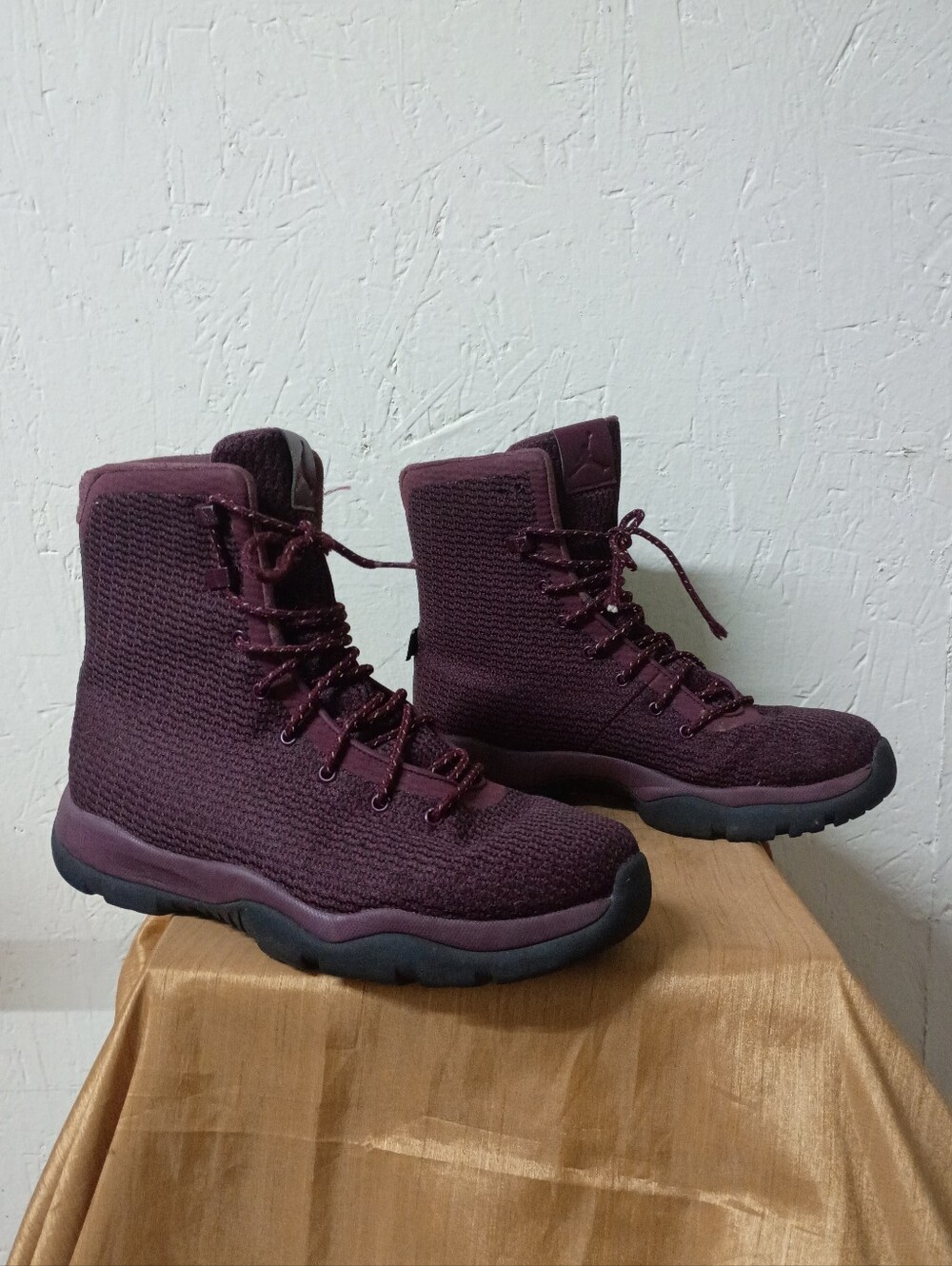 Men's Nike air Jordan future waterproof night maroon boots 10.5